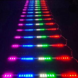 led数码管五彩房檐灯护栏管户外防水门头跑马灯霓虹灯管外贸