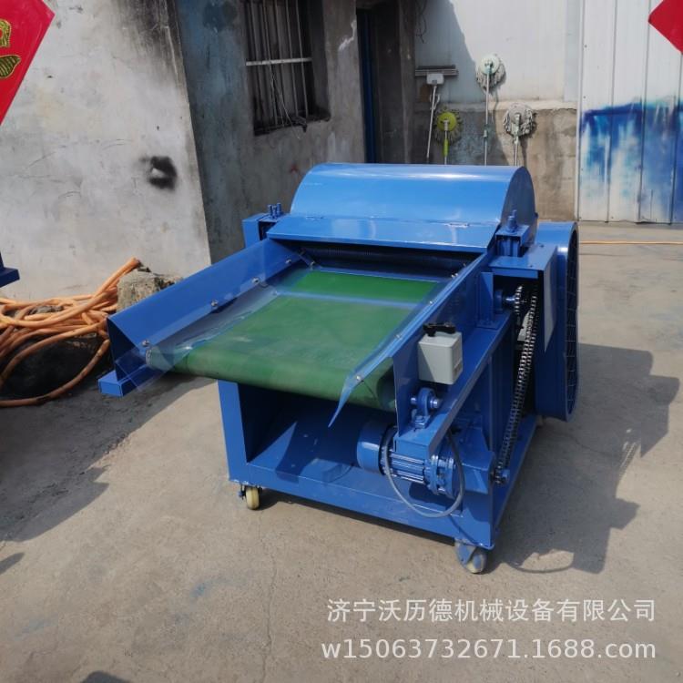 棚被毛毡加工无纺布设备亚麻打散开松机视频布头废旧衣服开松机