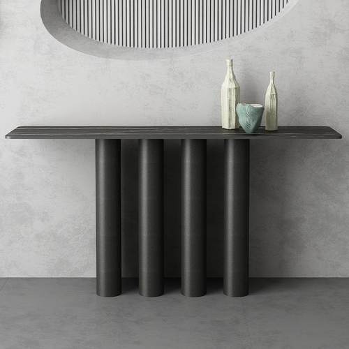 现代简约轻奢大理石岩板玄关桌条案入户门厅玄关柜端景台靠墙窄桌