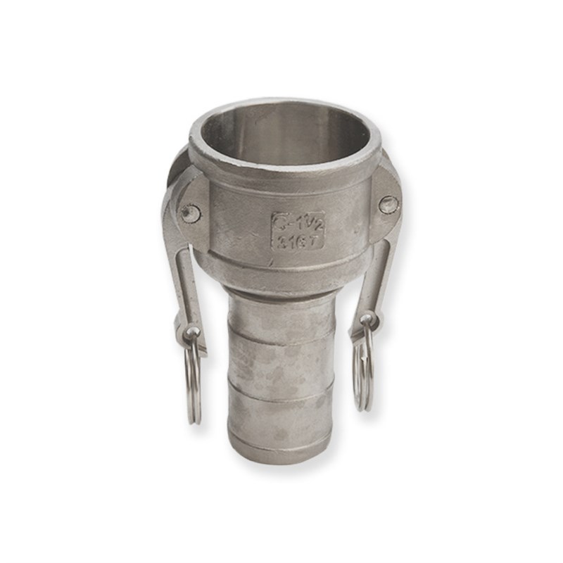 1寸皮管软管卡扣式304快插扳把接头DN25不锈钢C型搬把式快速接头