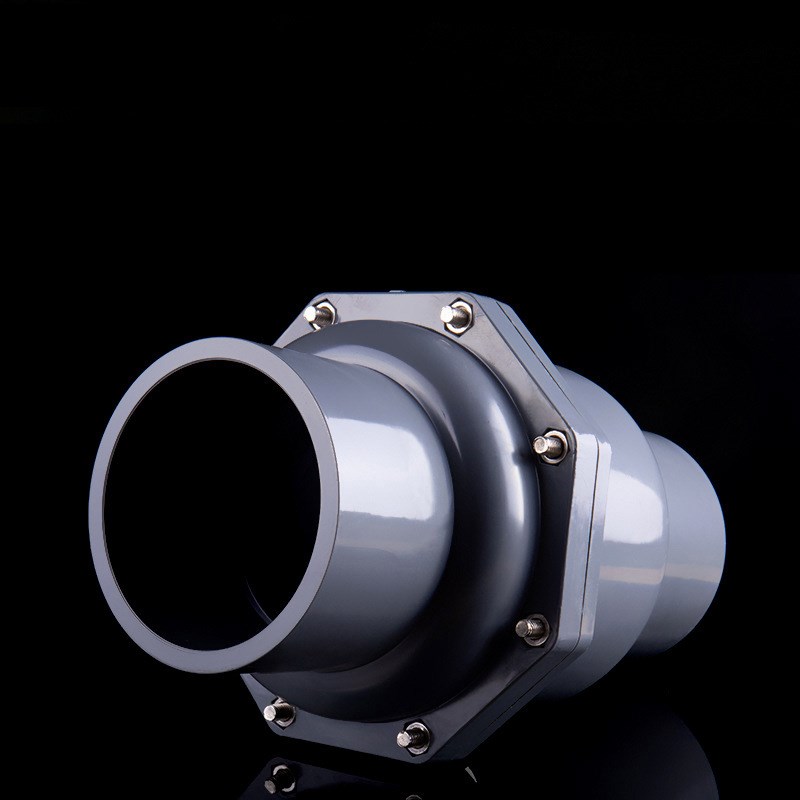 110止回阀单向阀UPVC75加厚50管道止逆阀160塑料90给水管阀门配件