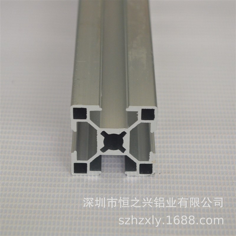 【直供欧标梅花孔工业铝型材3030铝材】黑色银色3030铝型材框架