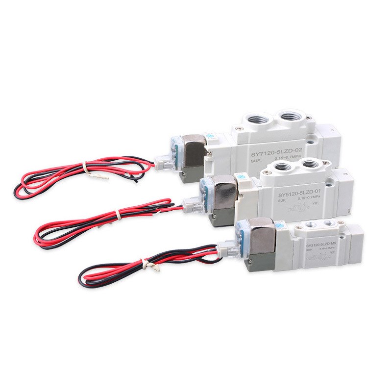 SY电磁阀SY3120-5LZD-M5/SY5120-4LZD-01/SY7120-3LZD-02二位五通