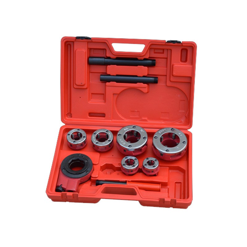 水管绞牙机绞丝 手动丝机轻型管子铰板4分-.2寸镀锌管套丝板牙配