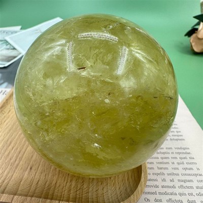 厂家直供纯天然巴西黄水晶球装饰客厅卧室摆件