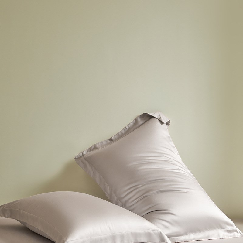 60支兰精天丝枕套夏季简约纯色凉感丝滑枕头套单人成人枕壳48x74