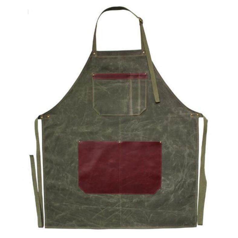 出口欧美复古油蜡围裙户外烧烤围裙防水工具收纳便携工装围腰,纺织面料/辅料/配套,纺织机械配件,淘宝优惠券,粉丝福利购,淘宝优惠卷