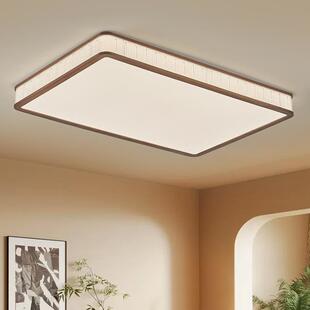 新款中古风客厅灯具黑胡桃实木新中式简约卧室书房餐厅大气吸顶灯