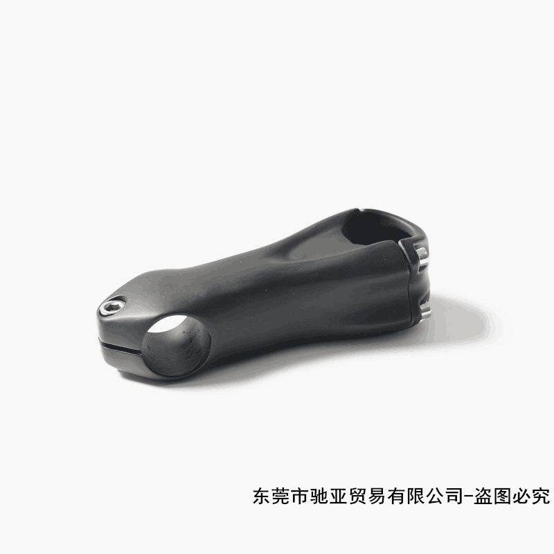 无标全碳纤维单钉立管山地车公路折叠自行车全碳把立龙头10度