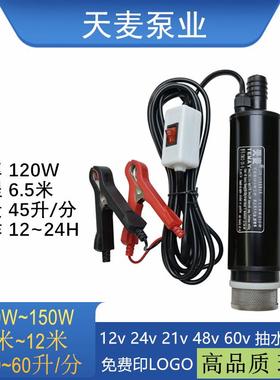 TM12-35-6抽水机直流小水泵12v潜水加油机120W电动抽油器12伏水泵