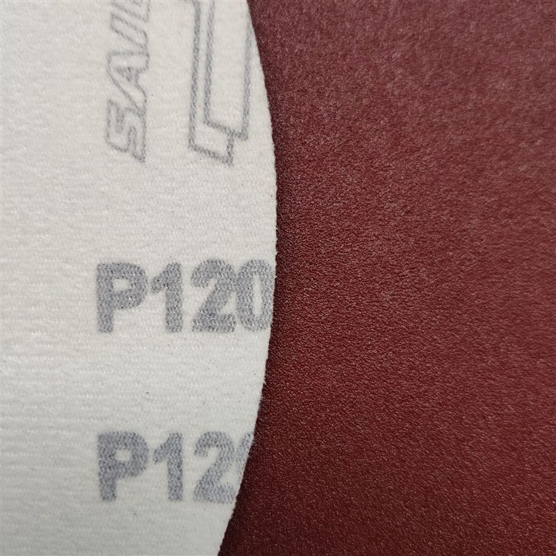 红砂植绒砂纸片圆盘沙纸5寸气磨纱纸片自粘干磨砂纸圆砂子包邮