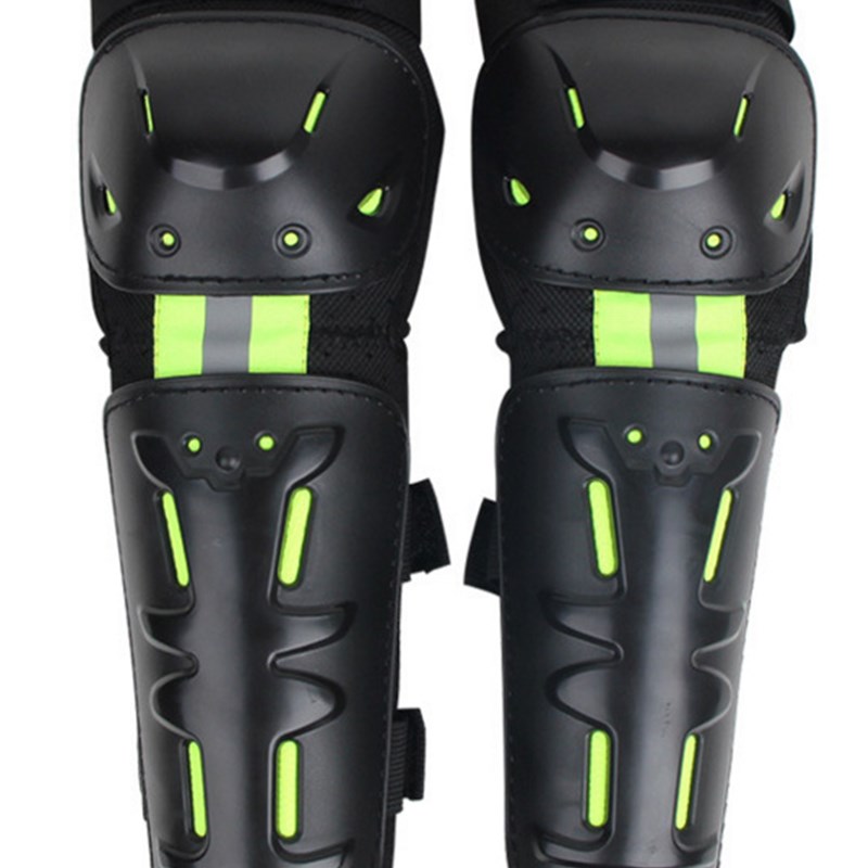 摩托车骑士护具 越野山地夜骑户外运动护具 护膝护肘反光布四件套