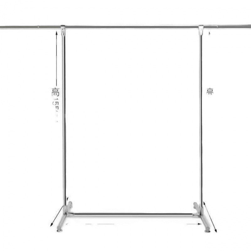 不锈钢晾衣架落地阳台单杆式衣架晒衣架室内挂衣架晾衣杆可新款厂