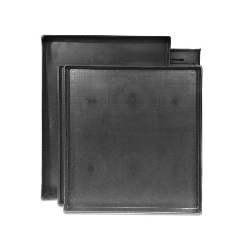 塑料方盘防静电加厚黑色防静电托盘物料盘塑料箱元件盒零件盒新料
