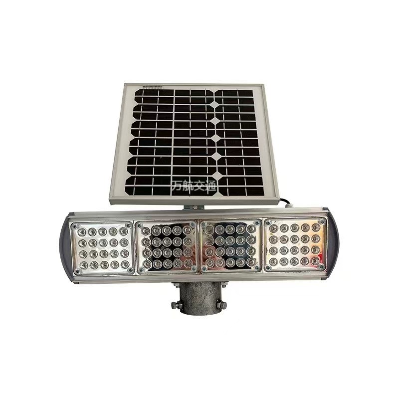 太阳能爆闪灯  道路施工太阳能铝壳爆闪灯 太阳能夜间高亮爆闪灯