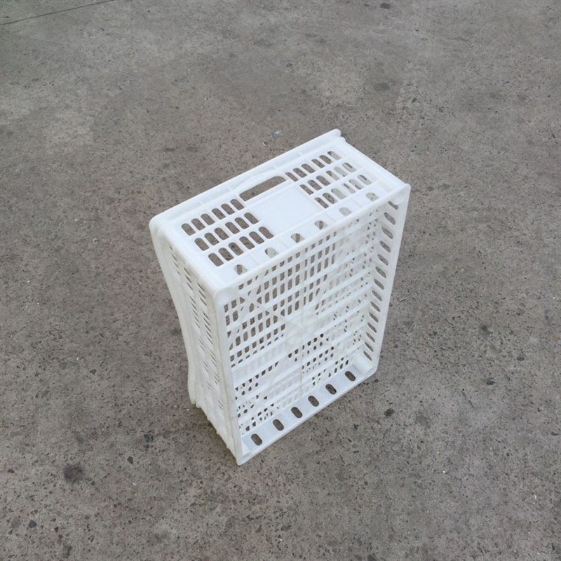 江苏如顺塑料加厚葡萄筐大号凹口塑料周转框白色葡萄水果筐