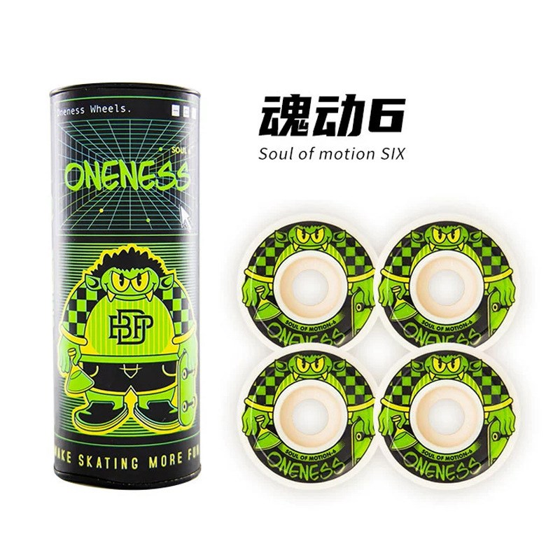 魂动轮oneness滑板轮子动作宽轮高硬度高回弹104A 魂动8魂动9