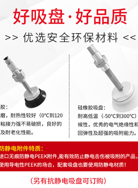 SH100N-E25-M22顶部进气气动重载真空吸盘机械手SH125N-E50-M22