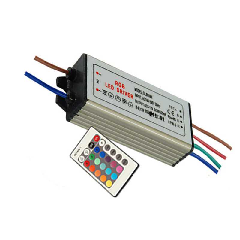 质保3年 终身维护 60W10串6并 RGB景观灯电源 24键无线遥控驱动