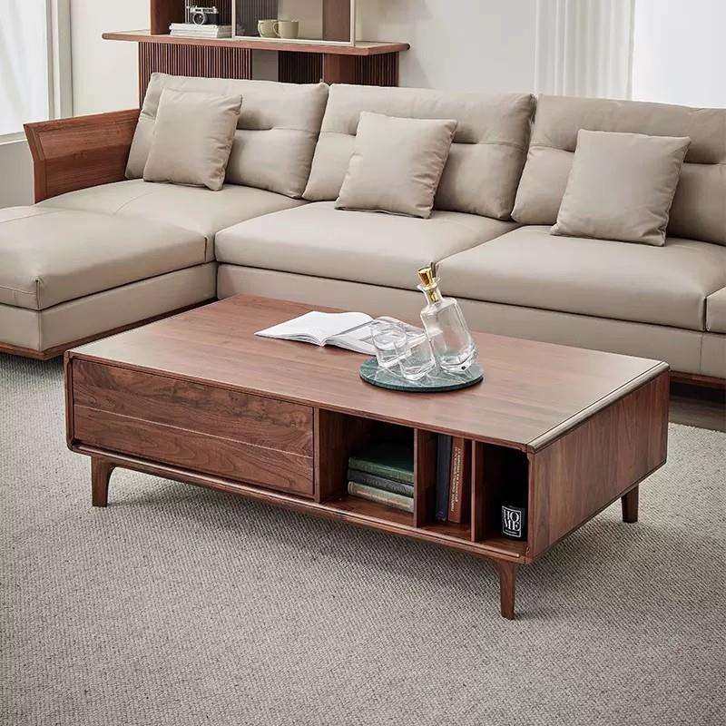 现代简约轻奢北美黑胡桃木茶几北欧客厅家具家用全实木原木茶几桌,电子元器件市场,其它元器件,淘宝优惠券,粉丝福利购,淘宝优惠卷