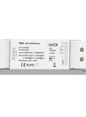 DA44地址四路调光恒压控制器DC12-48V4x5A@12/24V4x3A@36/48V