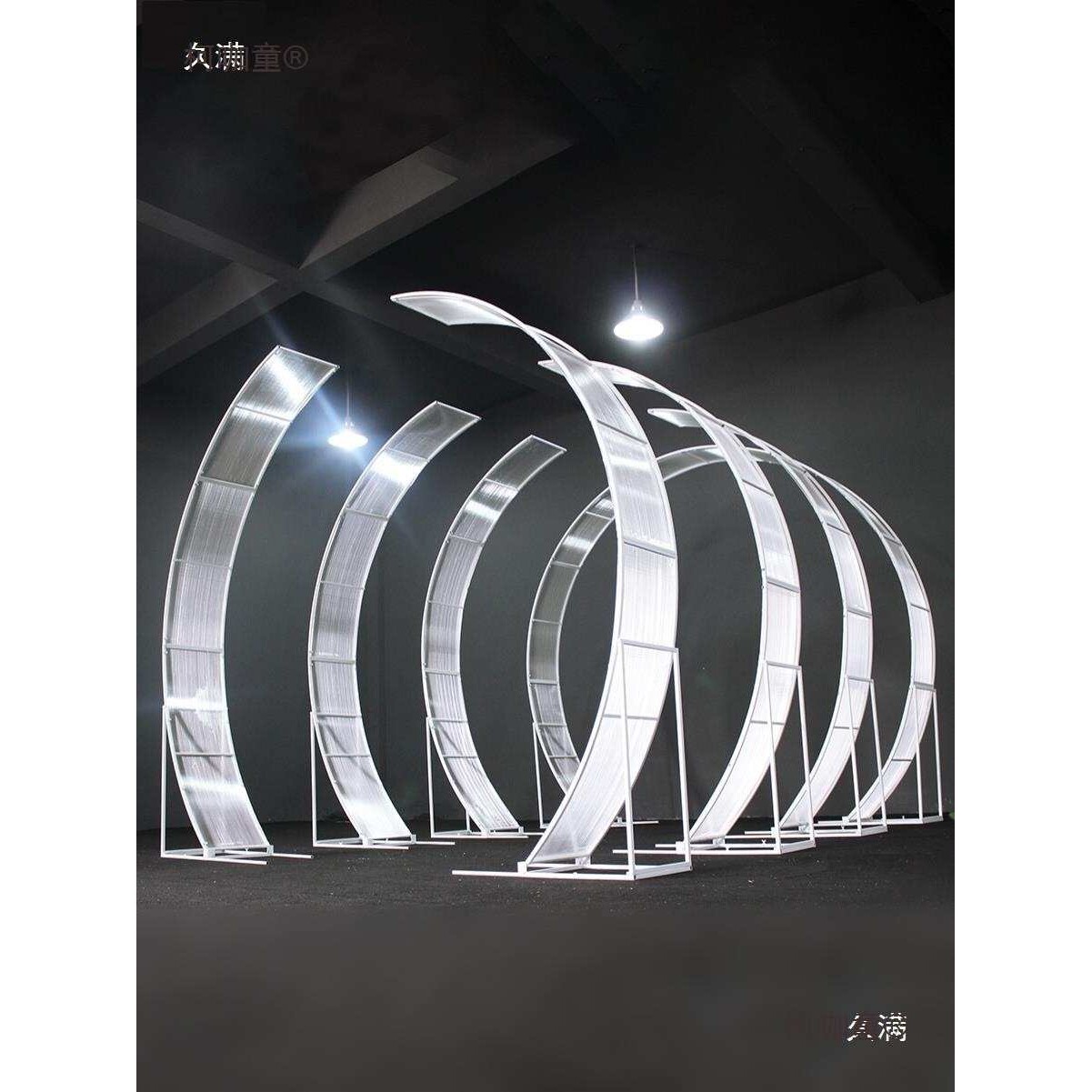 婚庆道具铁艺星光大道阳光板酒店背景拱门t台路引舞台摆件麦太保