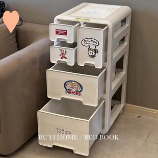 原田治收纳柜家用抽屉式多层带轮移动置物架客厅杂物收纳整理箱