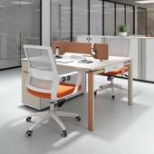 双人办公桌组合面对面对坐员工位公职司家办公椅室员桌咨询客服椅