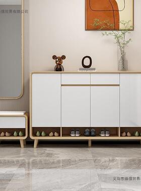 鞋鞋凳新中式实木家用储入户玄关门口TUT大容量多柜层物柜收换纳