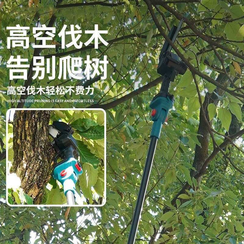 电锯充电式锂木工手持无线锂电电锯伐木手电链锯大功率便携电锯