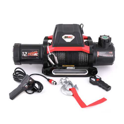 厂家 12V 12000磅电动双速绞盘纤维绳车载电动绞盘脱困 winch