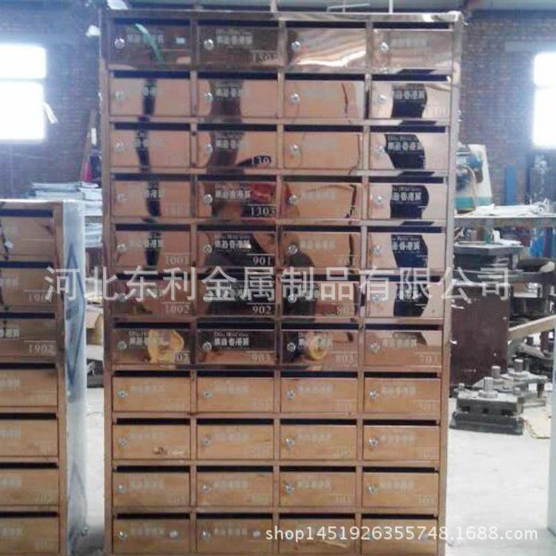 钢制信报箱小区公寓室外落地挂墙多门快递信件存放投递柜子不锈钢