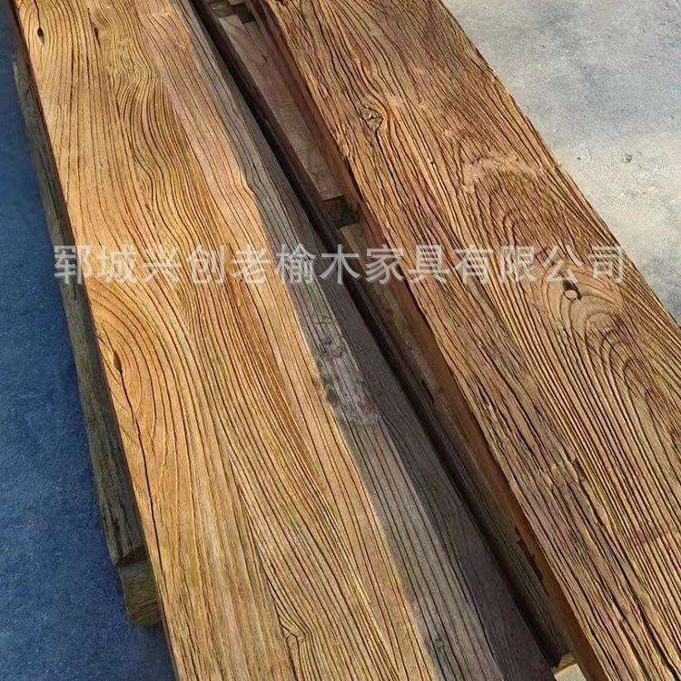 实木大板老榆木老门板楼梯板飘窗吧台板整板桌面隔板老门板大桌