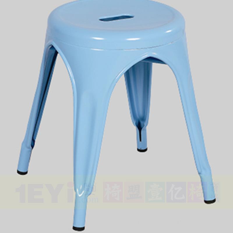 金刚蓝铁皮椅铁皮登休闲椅洽谈椅办公椅盟