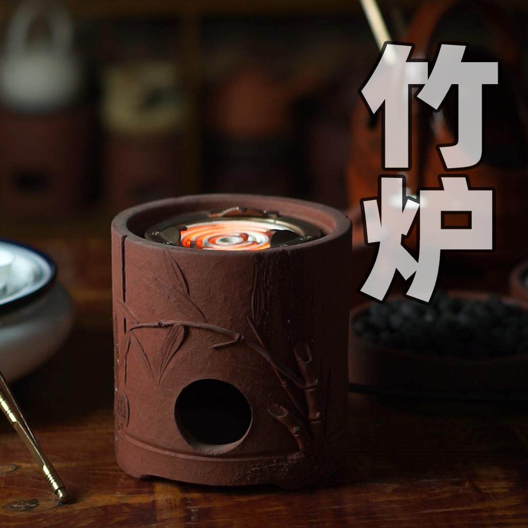 防裂小狮头炭炉潮州风炉茶炉红泥手工碳炉取暖炉烧烤炉砂铫玉书煨