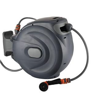 自动伸缩卷管器花园收缩水鼓PVC包纱管家用花园水管收纳园艺水管