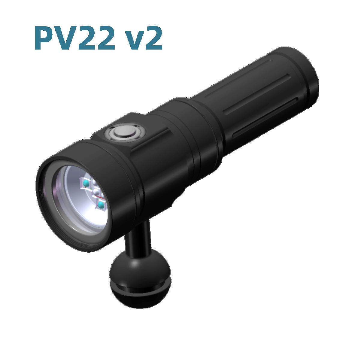 scubalamp（SUPE）pv22v2潜水照明聚光灯手电筒2000流明