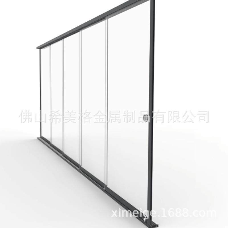 只供出口铝合金玻璃隔断门单开落地玻璃门室内无框玻璃推拉门