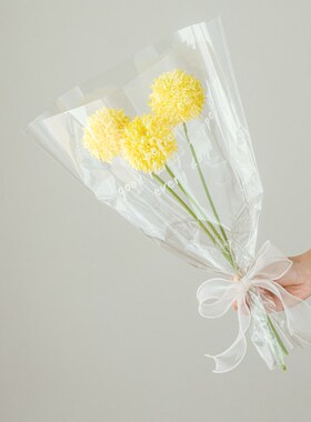 高档假花仿生花束干花仿真花手捧花装饰花野餐拍照道具球菊绢花