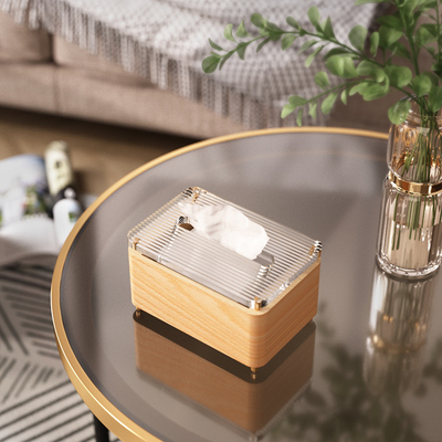 纸抽盒家用实木客厅卧室纸巾盒茶几桌面抽纸盒亚克力轻奢高档纸盒