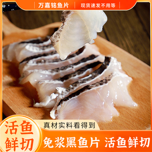 无刺免浆黑鱼片酸菜鱼饭店火锅水煮鱼片生新鲜整箱冷冻腌制半成品