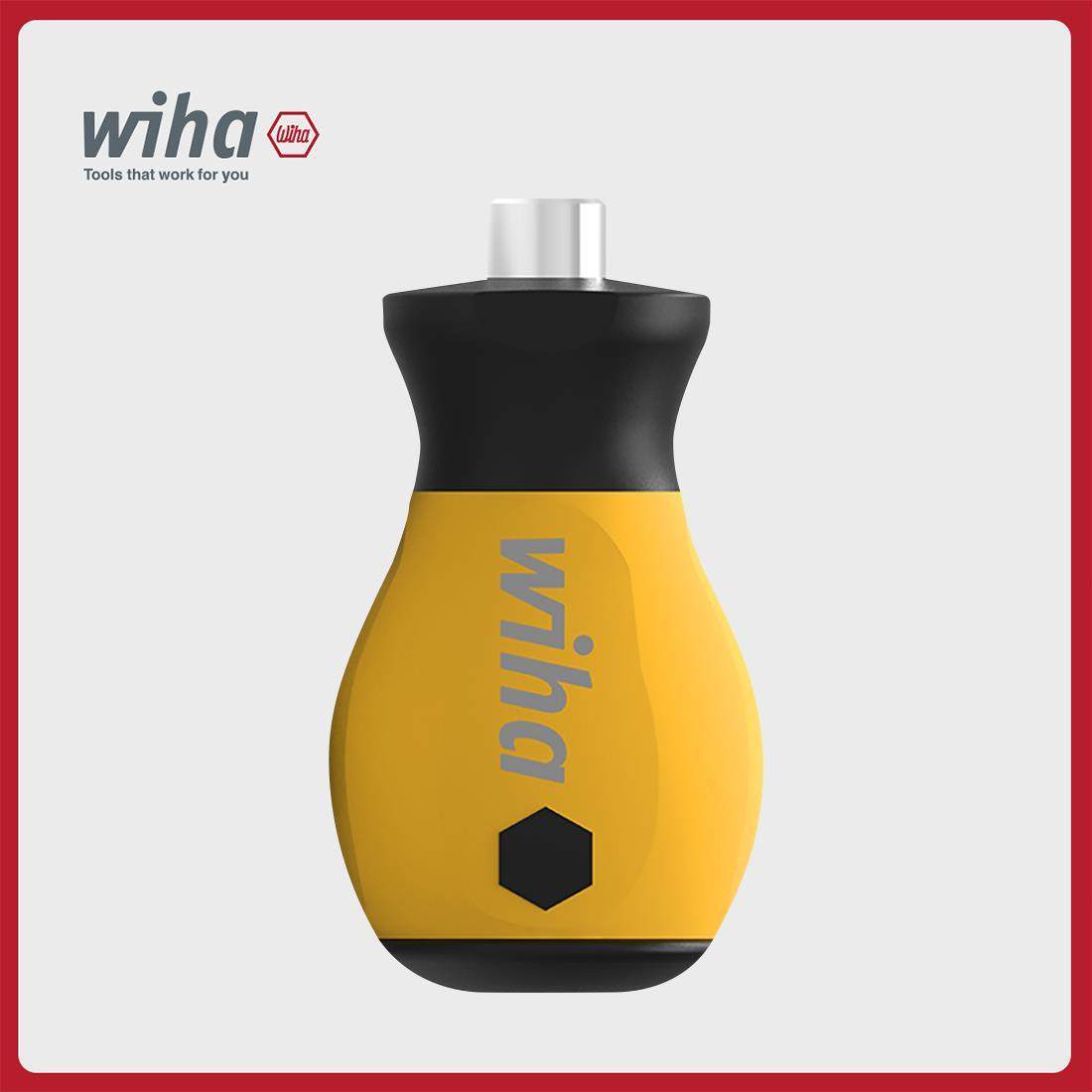 wiha威汉德国Softfinish®防静电螺丝起子短手柄32484