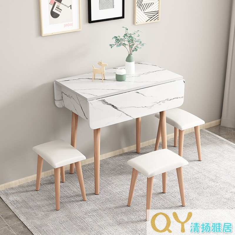 家用简约现代小户型伸缩折叠餐桌移动折叠桌厨房储物柜简易饭