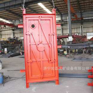 矿用门井下气控无压风门2.2*2.8m纯气动双扇平衡门矿用防水密闭门