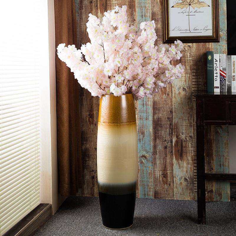 中式复古落地大花瓶摆件现代插花客厅装饰品花瓶颜色釉窑变工艺品,标准件/零部件/工业耗材,车间地垫,淘宝优惠券,粉丝福利购,淘宝优惠卷