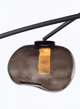 设计师款客厅吊灯现代创意个性异形镭射玻璃枝型餐厅卧室LED灯具