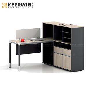 办公桌高柜单人位职员1.5米简约自由组合办公屏风员工财务桌