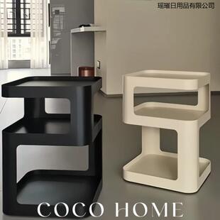 【碳素钢架】现代简约风铁艺床头柜客厅沙发小茶几桌子角几小桌子