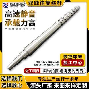 非标高速静音传动往复丝杆冲压镀锌双线往复丝杠数控车床机床配件