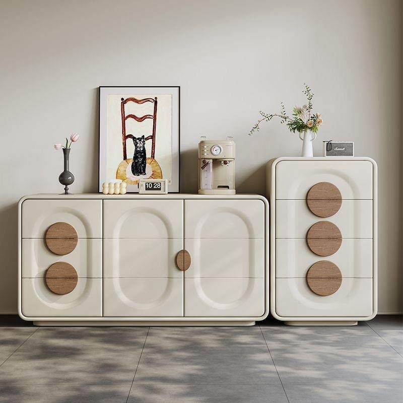 实木收纳柜中古奶油餐厅餐边柜客厅家用斗柜沙发旁边柜卧室储物柜,标准件/零部件/工业耗材,车间地垫,淘宝优惠券,粉丝福利购,淘宝优惠卷